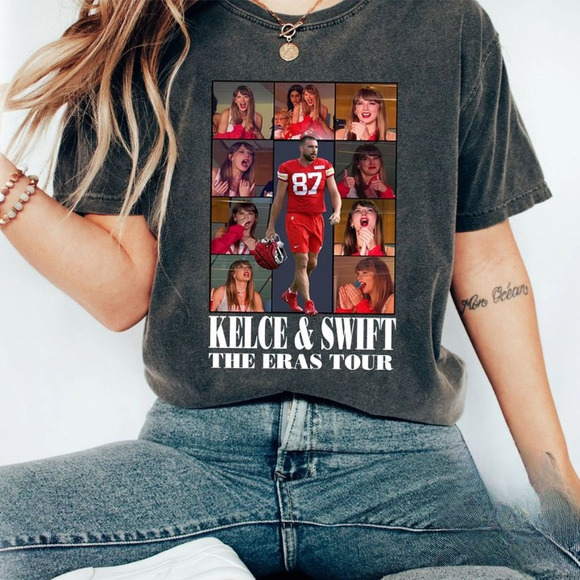 Gallidesigner Tops - Kelce Swift The Eras Tour Shirt Travis Kelce 87 Tee